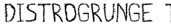 Distrogrunge TFB font preview